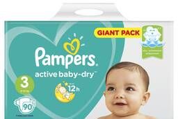 Pampers Active Baby-Dry Midi diapers (6-10 kg) Packaging 90