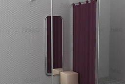 Wall fitting room, 2 floor supports, 2000x1000x1000mm. ..