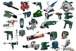 Rental of construction tools and equipment