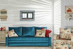 Прямой диван-кровать «Зимняя венеция 2-х местная» (еврософа)