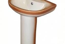 Wash basin Rosa Comfort with a pedestal brown. ..