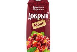 Juice Dobry Morse Lingonberry Cloudberry 1 liter 12 units per pack