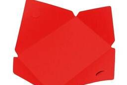 Стильный конверт красного цвета, 16х11 см.