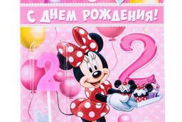 Candle in cake Disney 2 years, Minnie Mouse