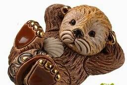 Otter baby De Rosa Rinconada. Ceramic figurine. ...