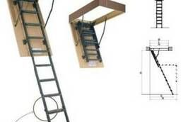 Выдвижная металлическая чердачная лестница LMS Факро