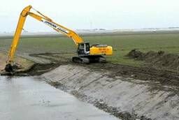 Dig a pond, lake, canal, pond Digging, deepening, cleaning