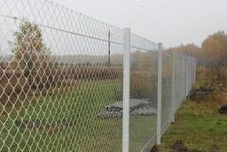 Забор из сетки рабица