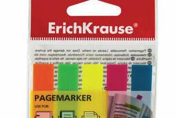 Закладки клейкие Erich Krause Neon, 44х12 мм, 5 цветов. ..