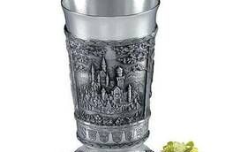 A glass of tin Coats of arms of Bayern cities Height 10 cm. ..