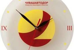 Часы с логотипом заказчика