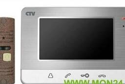 CTV-DP401 S (серебро) Комплект видеодомофона