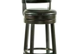 Деревянный крутящийся барный стул LMU-9090 черный