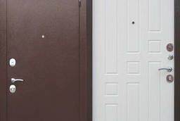 Дверь металлическая Гарда 8 мм Белый Ясень (960мм) левая