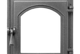 Дверца каминная Везувий 220 со стекл. 325х290 (Антрацит)