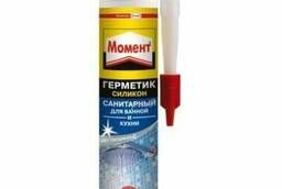 Герметик Момент силиконовый Санитарный (для ван. и кух. ) пр
