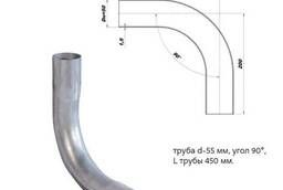 Silencer pipe bend (pipe d55, angle 90)
