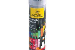 Colored pencils ADEL Color, 24 colors, ebony. ..