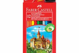 Faber-Castell colored pencils, 12 colors, with sharpener. ..