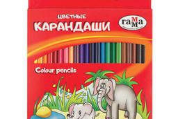 Colored pencils Cartoons range, 24 colors, sharpened. ..