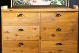 Chest of drawers in LOFT style made of larch