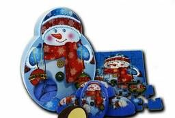 Конфеты «Чудесные игрушки» Снеговик 200гр АтАг
