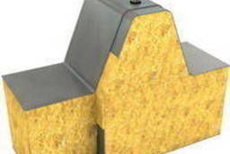 Roofing sandwich panel of mineral wool (thickness 100 mm)