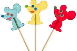 Lollipops Mouse (15 gr) 60 pcs per box, showcase