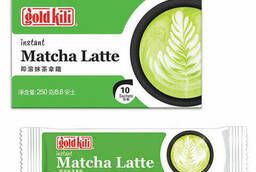 Matcha Laptte with ginger instant Matcha Latte. ..