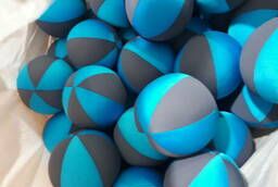 Foam rubber dodgeball balls