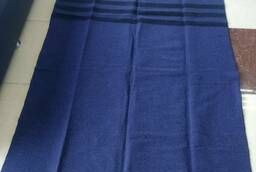 Одеяла армейские синие три полосы продаю новые