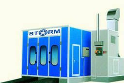 Storm XIA3 spray booth (full slatted floor, two turbines