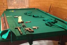 Transportation of billiards. Assembly, disassembly of the billiard table.