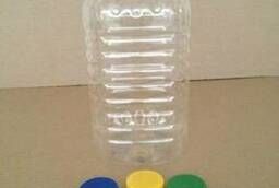 Plastic (PET) bottle 4, 8 l with lid and handle