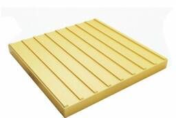 Плитка тактильная бетонная желтая 500*500*50