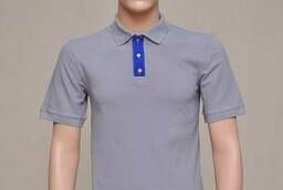 Polo shirt with a contrasting strap
