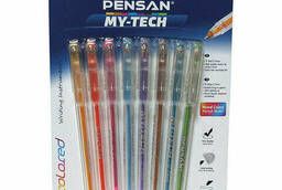 Ручки шариковые масляные Pensan My-Tech Colored, Набор. ..