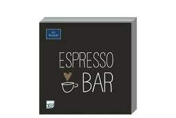 Салфетка банкетная Espresso bar, 33х33см, 3 слоя в ассорти