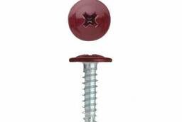 Self-tapping screw metal-metal 4, 2 * 25 mm. , drill, 100 pcs. red wine RAL3005
