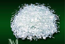 Alkali-resistant chopped ZrO216 glass fiber. 7% 18 mm