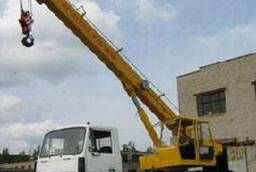 We rent a Maz Truck crane, boom 14 t. 15 m.