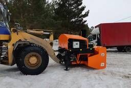 Auger snow blower for front loader