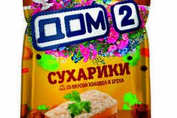 Сухарики ТМ ДОМ-2 со вкусом холодца с хреном, 40г