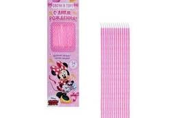 Candle in cake Disney Happy Birthday, 14 pcs, Minnie Mouse
