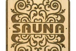 Табличка для бани Sauna квадратная Б-219
