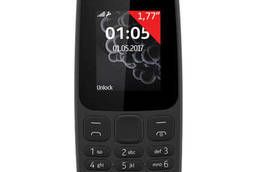 Телефон мобильный Nokia 105 TA-1174, 2 SIM, 1, 77, черный