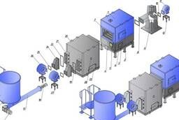 Heat generator for incineration (utilization) of waste DG-250