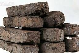 Peat fuel briquettes