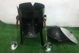 Uzbek cast iron cauldron for 8 liters