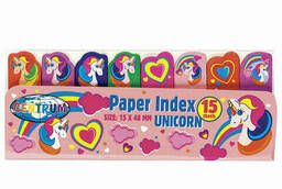 Закладки клейкие Centrum Unicorns бумажные, 50x15 мм, 8. ..